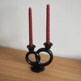 Villeroy & Boch - Rare Septfontaines Earthenware Pretzel Candle Holder - 1950s, Luxembourg