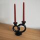 Villeroy & Boch - Rare Septfontaines Earthenware Pretzel Candle Holder - 1950s, Luxembourg