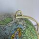 Vintage 1960 terrestrial globe by Girard Barrère in cream - 35 cm