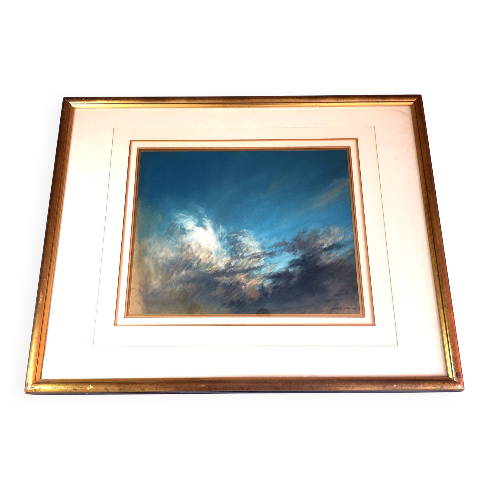 Abstract painting by Jean-Michel Mathieux-Marie (1947 -)