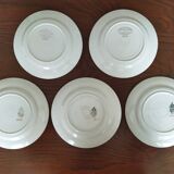 5 Lunéville dessert plates