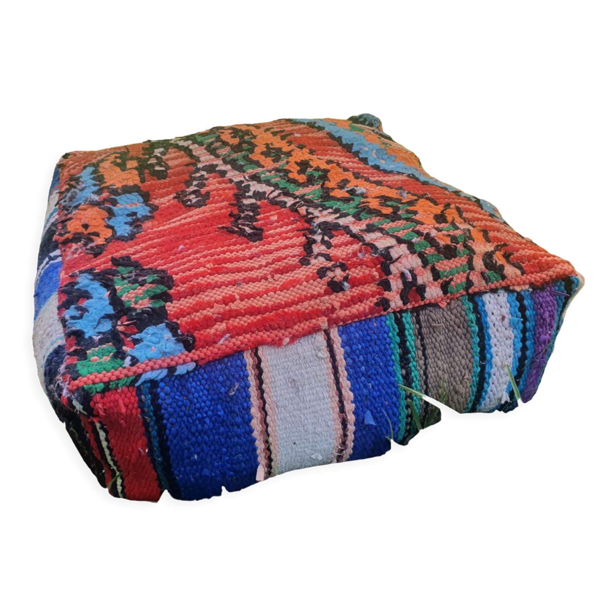 Moroccan carpet pouf