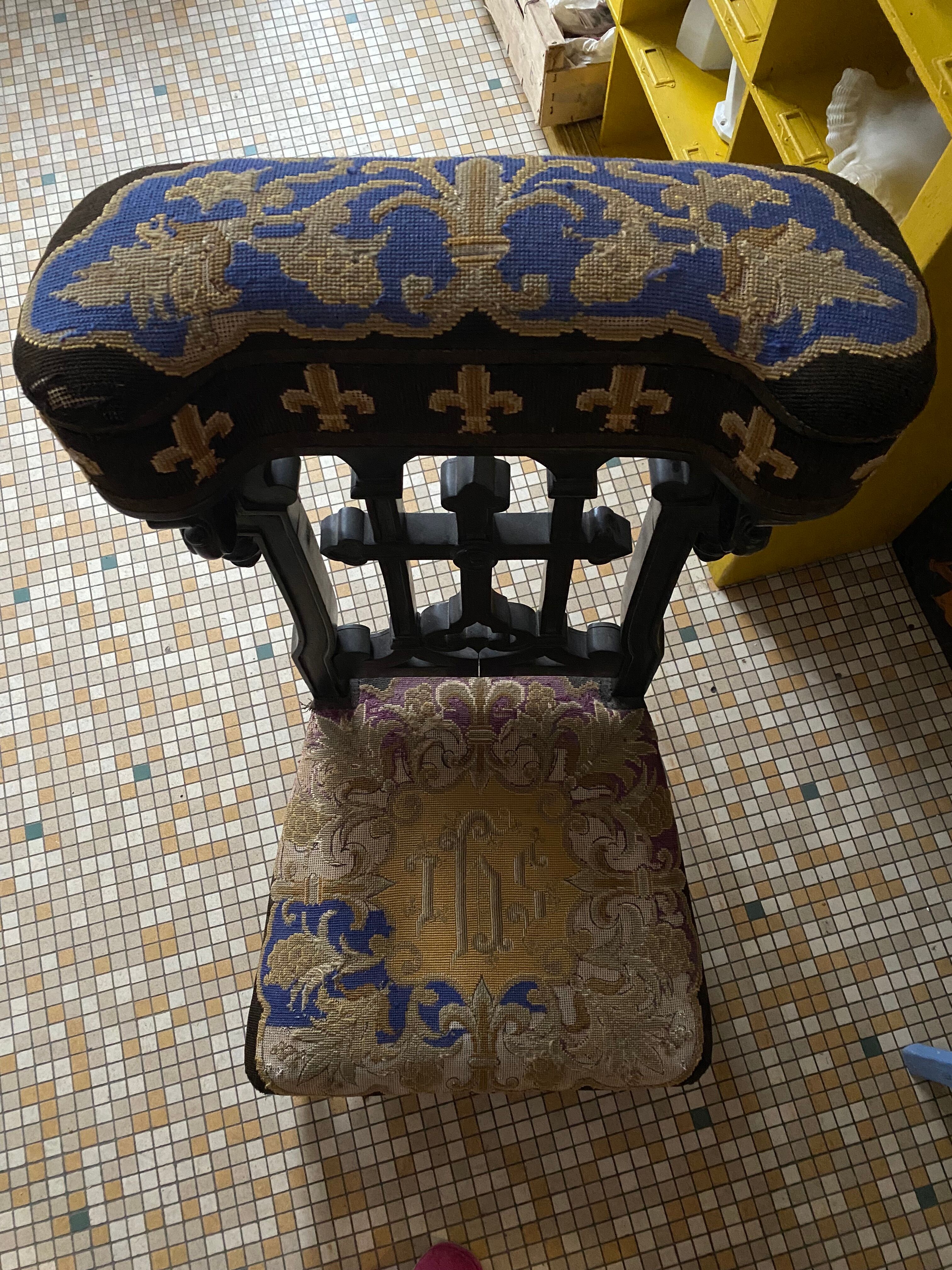 Ancien prie dieu Napoléon III