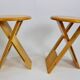 Six vintage folding stools, made by Seletti