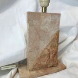 Pied de lampe en travertin