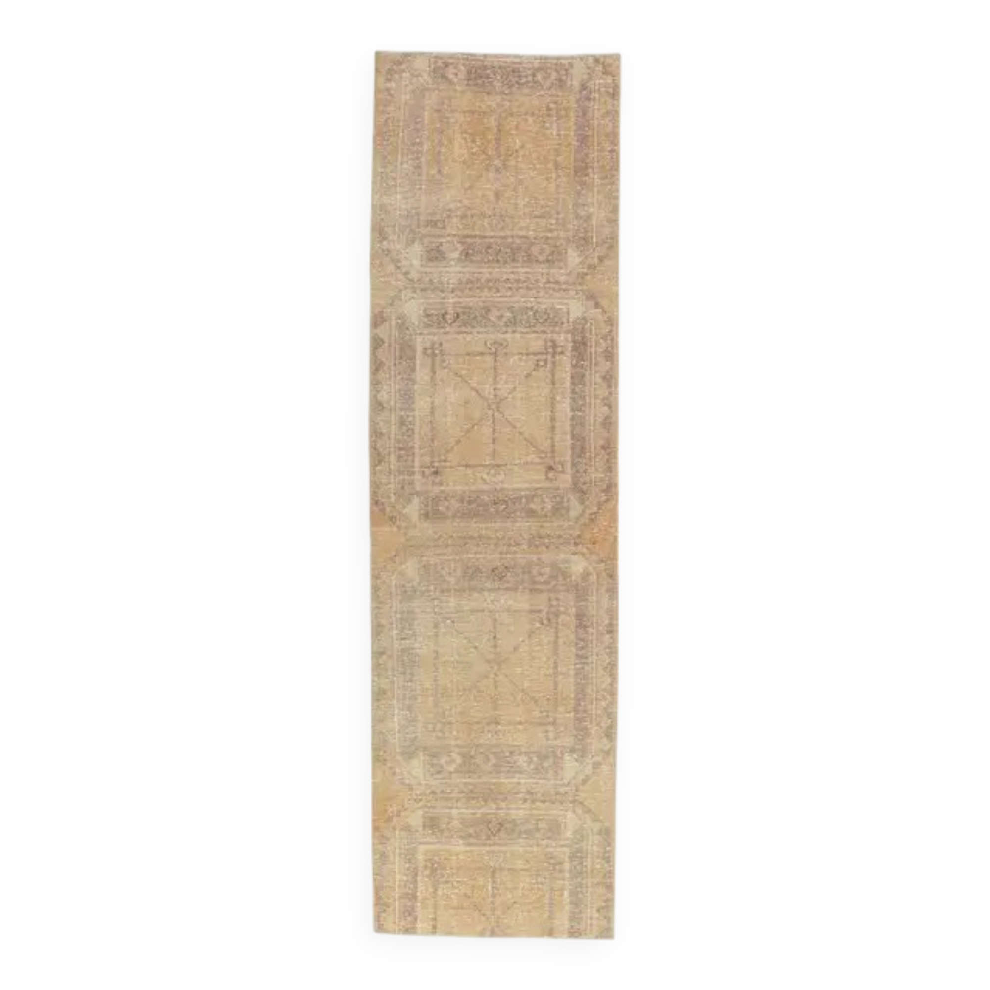 1970s Turkish Oushak wool runner rug 76x277
