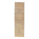 Tapis couloir en laine Oushak turc des années 1970 76x277