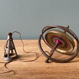 Old gyroscope spinning top