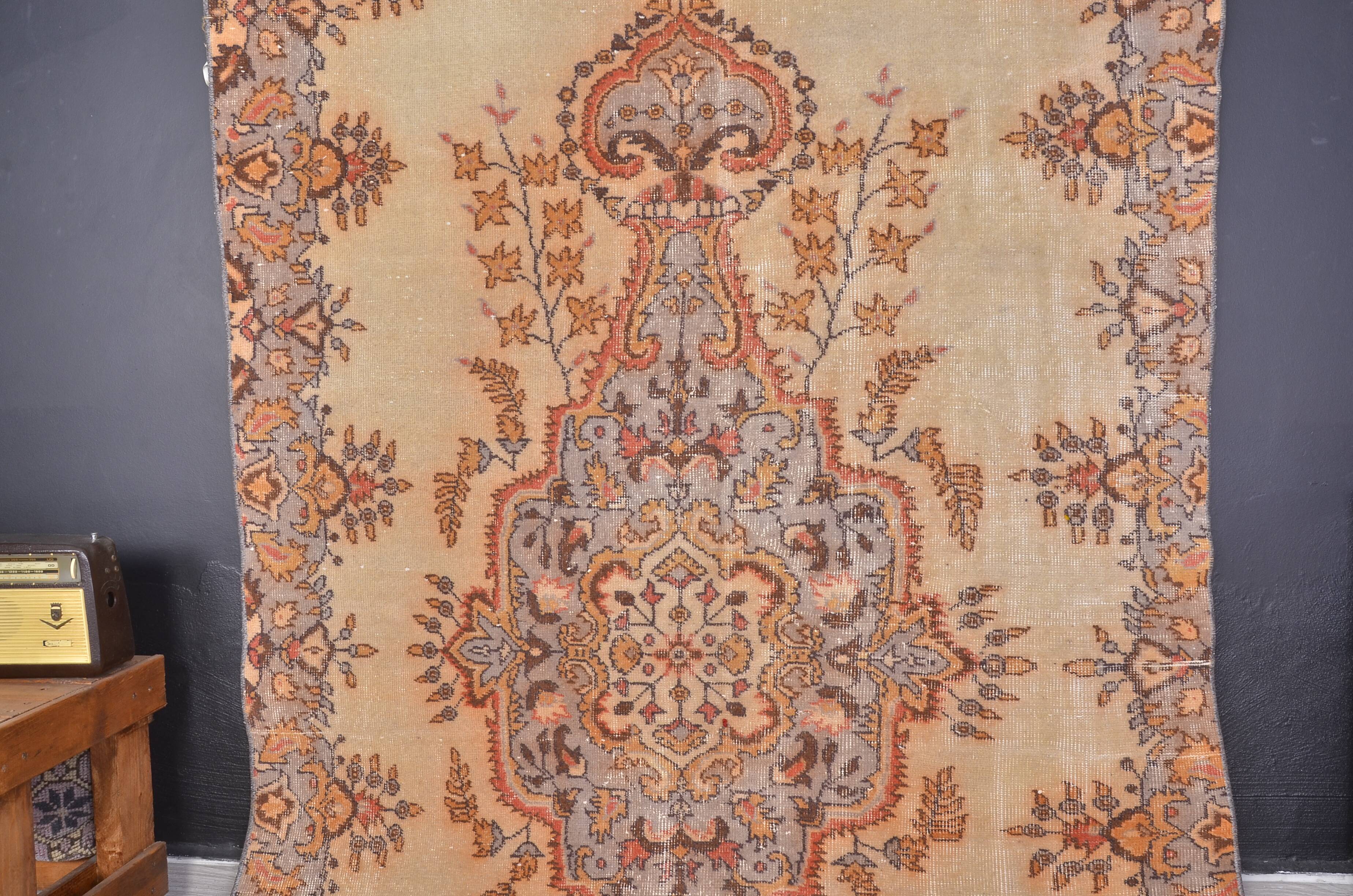 Turkish Vintage Oushak Rug sku c 183