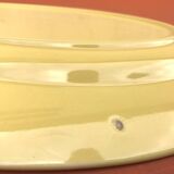 1950s yellow glazed ceramic serving dish