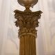 Stunning Tall chunky Bronze Corinthian Column Table Lamp with Bird Shade