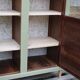 Renovated antique display cabinet – Lizard Green (Pure & Paint)