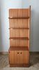 Vintage teak corner bookshelf