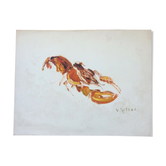 Le homard signé Jean Le Guennec 1924/1988