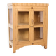 Art Deco cabinet in original ecru patinated Burmese teak.