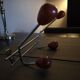 Coat rack/wall hook chrome and wood - 1960s/1970s