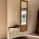 Vintage wardrobe with mirror