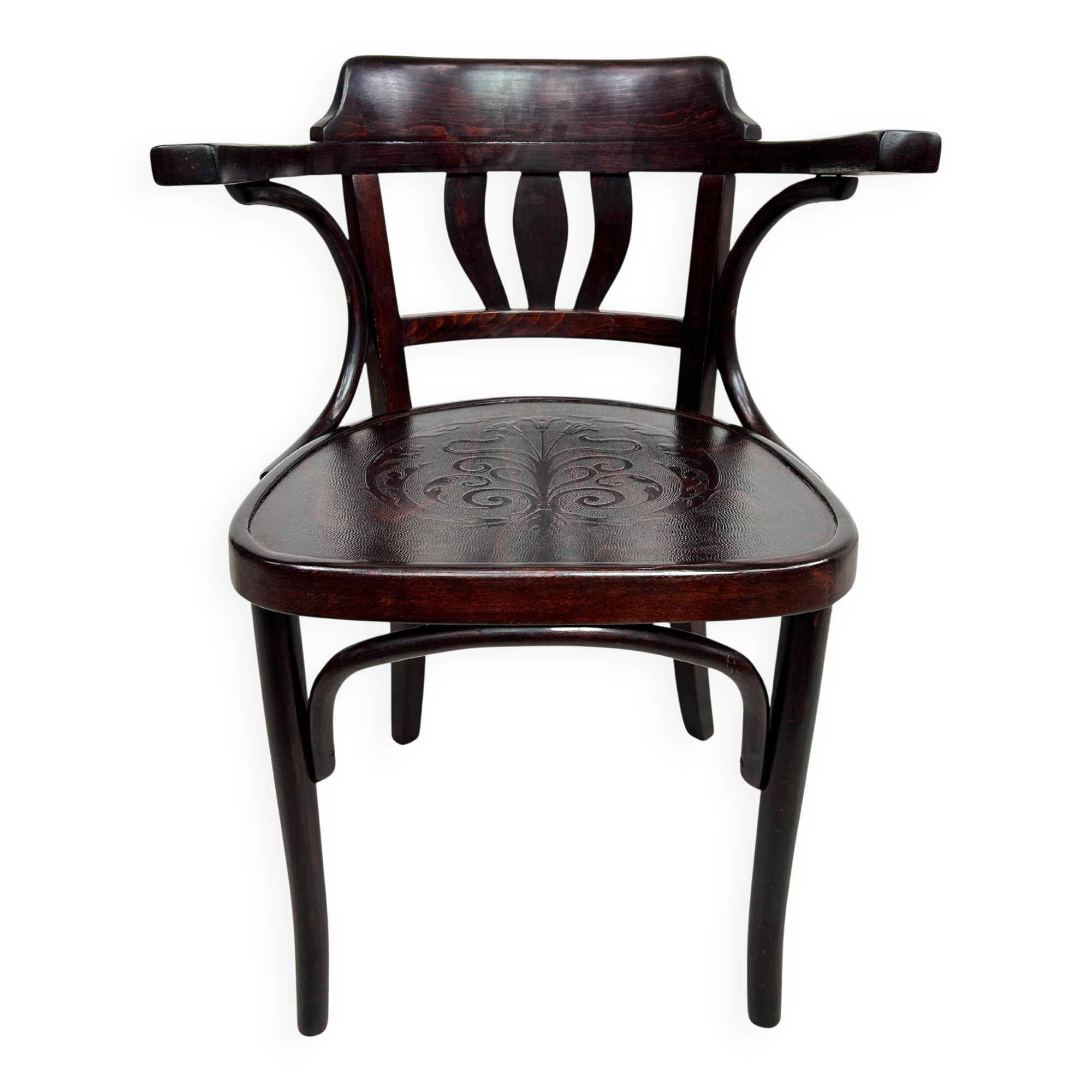Chaise de bureau Sécession par Thonet Mundus