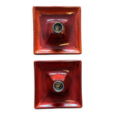 Pair of Hustadt Leuchten ceramic wall lights