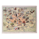 Affiche ancienne carte illustrée de Paris 1939 - JP Pinchon
