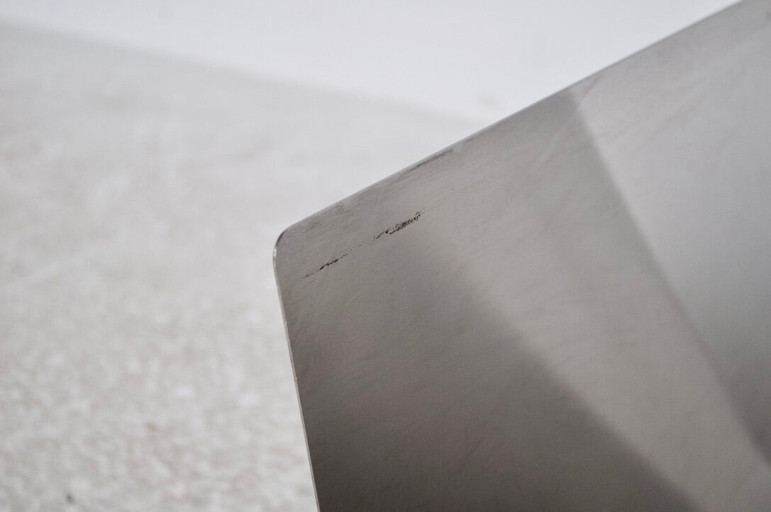 Magazine holder anonymous work 70' brushed steel