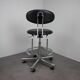 Adjustable chrome office chair on wheels, Czechoslovakia, 1980s