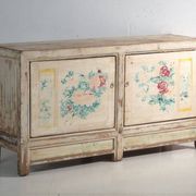 Antique buffet painted in pine wood – China, circa 1930