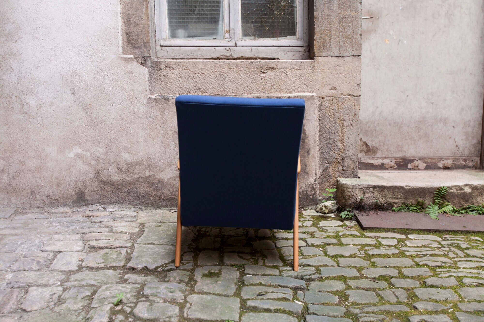 Pair of Scandinavian armchairs from the 60s new fabrics and foam