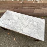 Louis xvi empire style coffee table in gilded bronze 1950