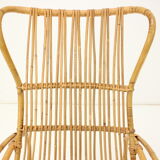 Mid-century rattan rocking chairs, 1960's