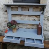 Wooden shelves with drawers