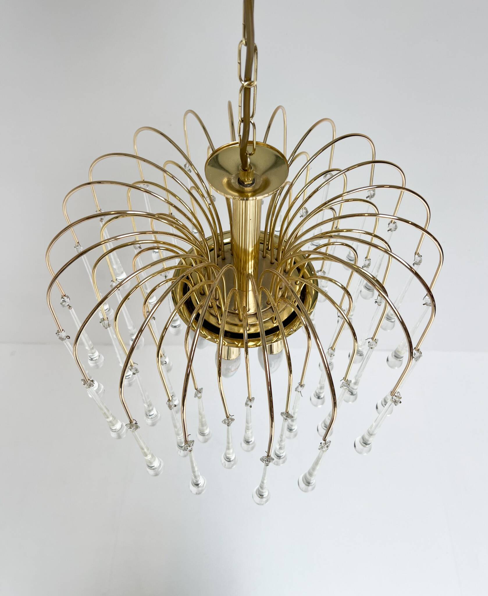 XL waterfall chandelier of Murano glass, 1970s