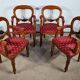 Suite of four armchairs, Louis-Philippe style - 1980s