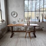 Monastery-style farmhouse table, pine, 210cm