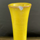 Yellow glazed ceramic vase