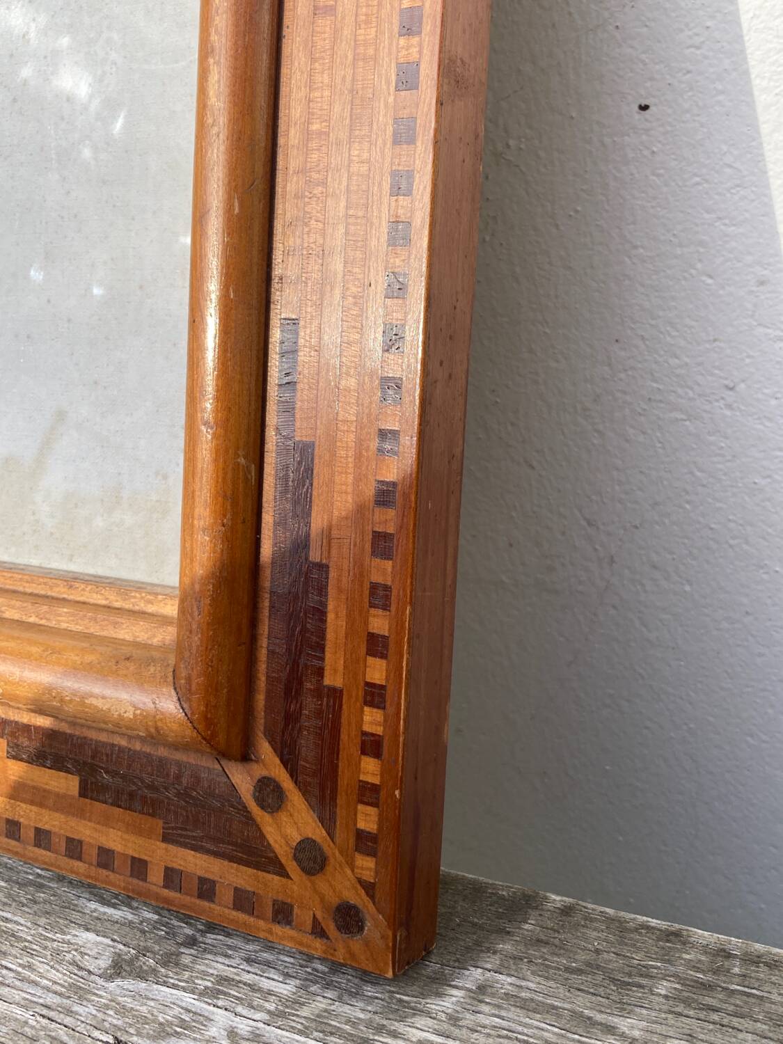 Marquetry wooden frame 30x36