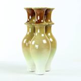 Tripple Vase In Ceramics, Czechoslovakia 1960s