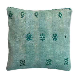 Vintage turkish kilim cushion cover, 40 x 40 cm