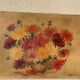Painting the bouquet of vintage dahlias signed Blanchard