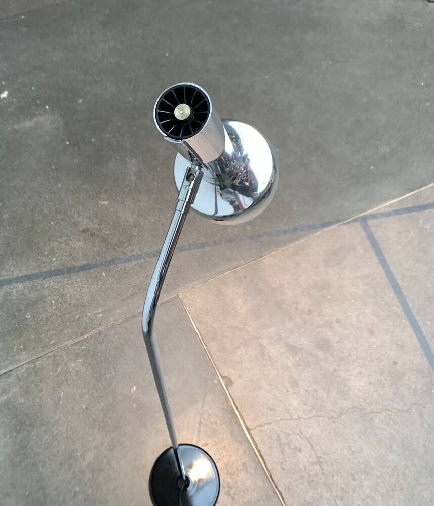 Mid-century minimalist floor lamp by the SLZ team for Swisslamps International, 1960s.