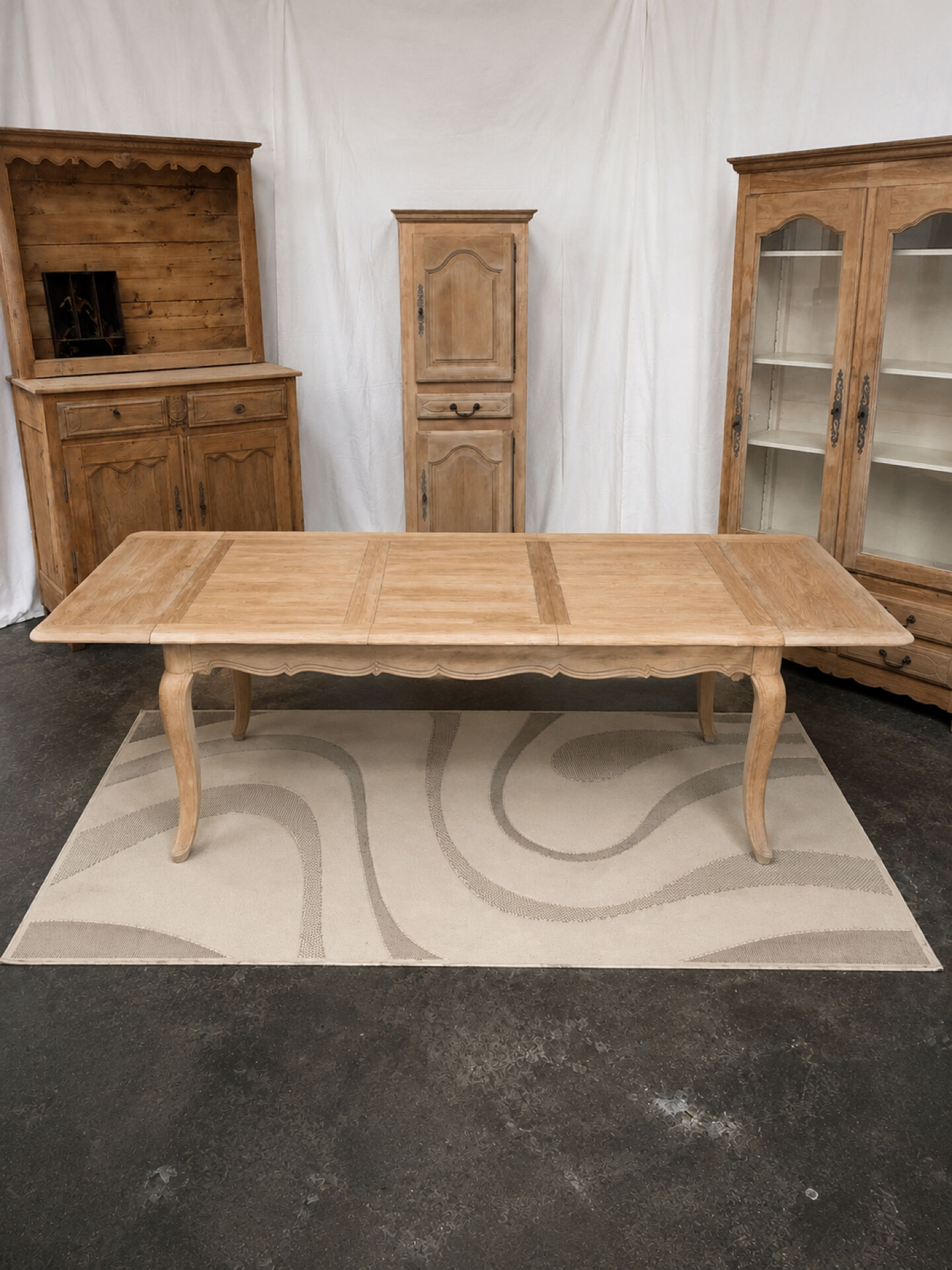 Table de ferme en chêne massif