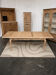 Solid oak farmhouse table