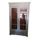 Old 2-door bookcase with chalk paint blue patina