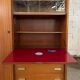 60/70 varnished wooden secretary cabinet