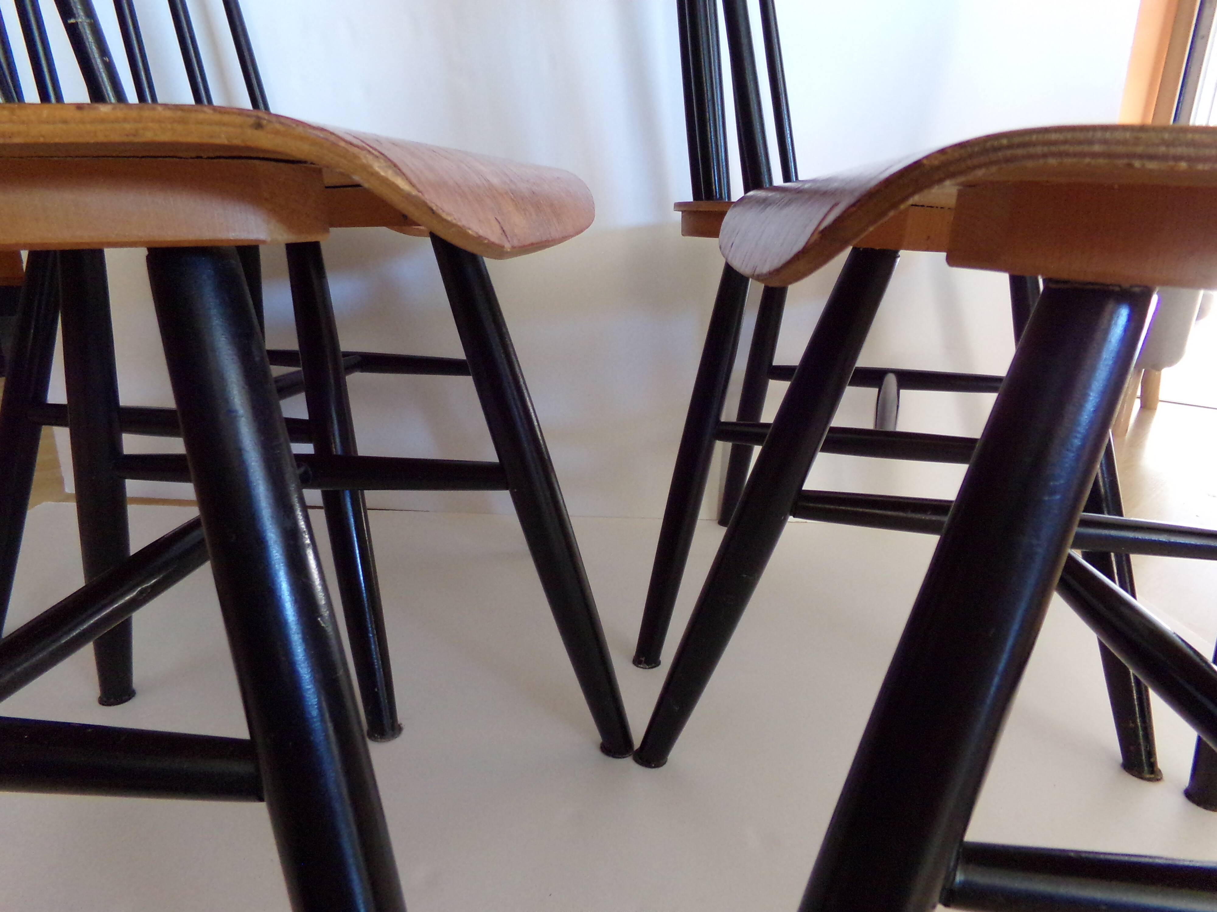 4 "Fanett" chairs by Ilmari Tapiovaara