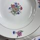 6 antique Sarreguemines earthenware soup plates, Cibon Nice pattern