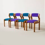 Set of 4 dining chairs by Jan Bocan / Zbynek Hrivnac / Ludvik Volak, 1970s.