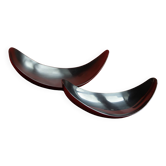 Set of 2 "Leaf" bowls by Helle Damkjær for Georg Jensen