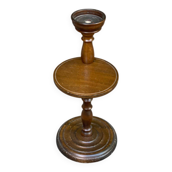 Étagère ronde art déco ronde en bois massif