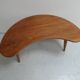 Mid Century moon-shaped coffee table